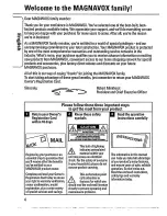 Preview for 4 page of Magnavox AZ6844/05 User Manual