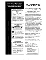 Preview for 2 page of Magnavox Magnavox CD1450 Operating Instructions Manual