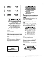 Preview for 2 page of Magnavox Magnavox FW 360C Manual