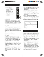 Preview for 4 page of Magnavox MRU3300 - Universal Remote Control User Manual