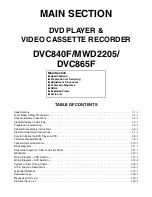 Preview for 3 page of Magnavox sylvania mwd2205 Service Manual