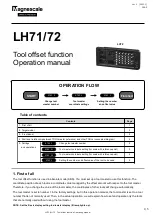 Magnescale LH71 Series Operation Manual preview