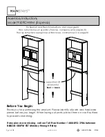 Mainstays 9509CHWM Assembly Instructions Manual preview