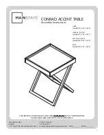 Mainstays CONRAD MS18-D1-1007-18 Assembly Instructions Manual preview