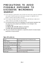 Preview for 2 page of Mainstays EM720CGA-B Manual