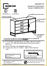 Preview for 1 page of Mainstays GSDB21002-1 Manual