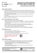 Preview for 2 page of Mainstays MS96-010-103-01 Instruction Booklet