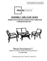 Mainstays MSS129900298080 Assembly And Care Manual preview