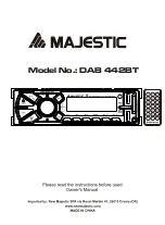 Majestic DAB 442BT User Manual preview