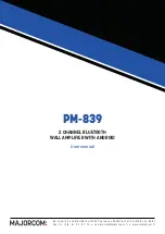 Preview for 8 page of Majorcom: PM-839 User Manual