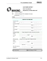 Preview for 81 page of Makino EDGE-2 Preinstallation Manual