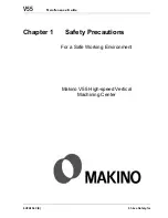 Preview for 7 page of Makino V55 Maintenance Manual