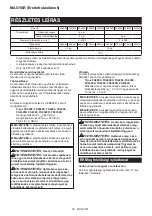 Preview for 25 page of Makita 0088381600842 Instruction Manual