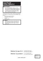 Preview for 36 page of Makita 0088381600842 Instruction Manual