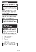 Preview for 57 page of Makita 0088381727976 Instruction Manual