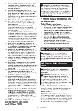 Preview for 19 page of Makita 0088381800600 Instruction Manual