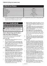 Preview for 2 page of Makita 088381-731331 Instruction Manual