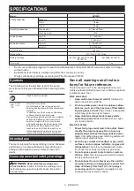 Preview for 2 page of Makita 197413-5 Instruction Manual