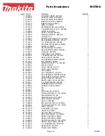 Preview for 2 page of Makita 5007MG Parts Breakdown
