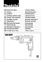 Makita 6820V Instruction Manual preview