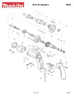 Makita 6824 Parts Breakdown preview