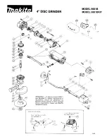 Makita 9501BKLT Parts List preview