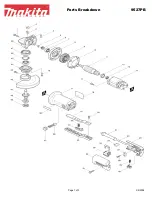 Makita 9527PB Parts Breakdown preview