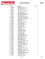 Preview for 2 page of Makita 9902 Parts Breakdown