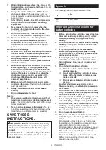 Preview for 8 page of Makita ADSA01 Instruction Manual