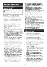 Preview for 4 page of Makita Adventure ADML812 Instruction Manual