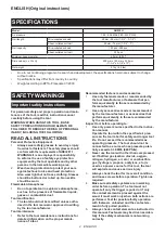 Preview for 2 page of Makita AN935H Instruction Manual