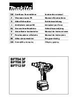 Makita BFT043F Instruction Manual preview