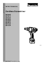 Preview for 1 page of Makita BFT080F Instruction Manual