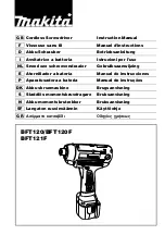 Preview for 1 page of Makita BFT120 Instruction Manual