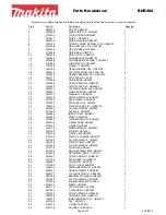 Preview for 2 page of Makita BHR202 Parts Breakdown