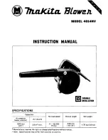 Makita BLOWER 4014NV Instruction Manual preview