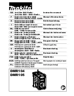 Preview for 1 page of Makita BMR104 Instruction Manual