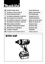 Preview for 1 page of Makita BTD123F Instruction Manual