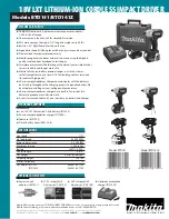 Preview for 2 page of Makita BTD141 Specifications