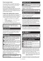 Preview for 13 page of Makita CE001G Instruction Manual