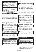 Preview for 14 page of Makita CE001G Instruction Manual