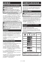 Preview for 102 page of Makita CJ106D Instruction Manual