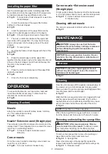 Preview for 11 page of Makita CL107FD Instruction Manual