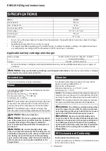 Preview for 6 page of Makita CS002G Instruction Manual