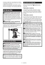Preview for 17 page of Makita CX200RB Instruction Manual