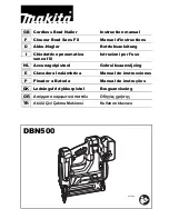 Makita DBN500 Instruction Manual preview