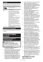 Preview for 26 page of Makita DCL280F Instruction Manual