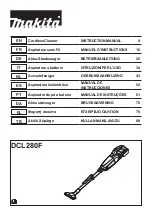 Makita DCL280FTC Instruction Manual preview