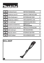 Preview for 1 page of Makita DCL283FZW Instruction Manual