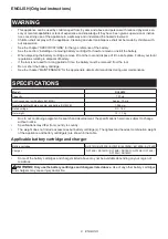 Preview for 8 page of Makita DCL283FZW Instruction Manual